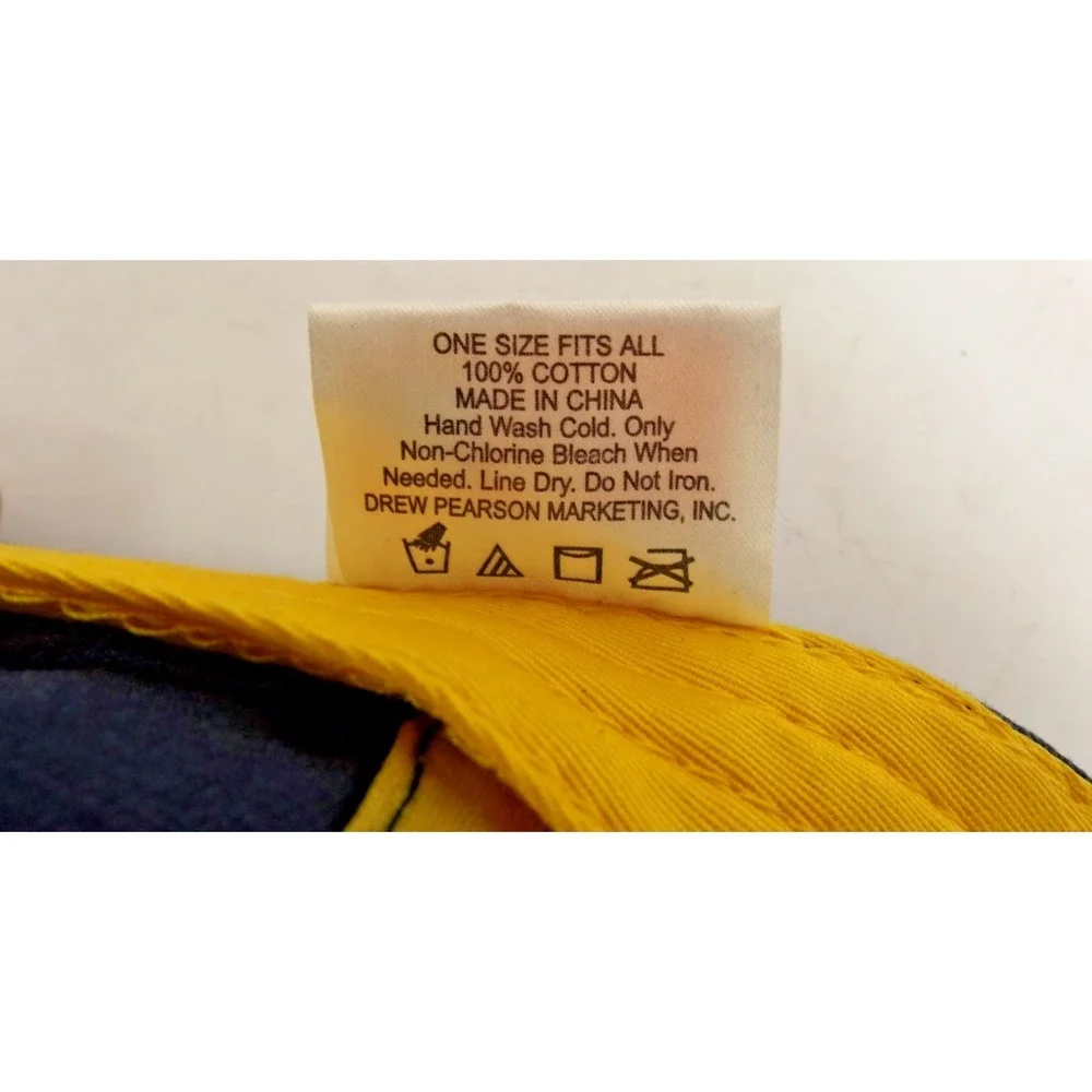 US Navy ⚓RAM Embroidered N Blue & Gold Collegiate Licensed Adjustable Cap Hat